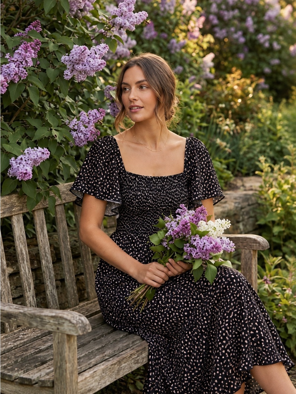 Ott Black Midi Dress – Size M – New With Tags